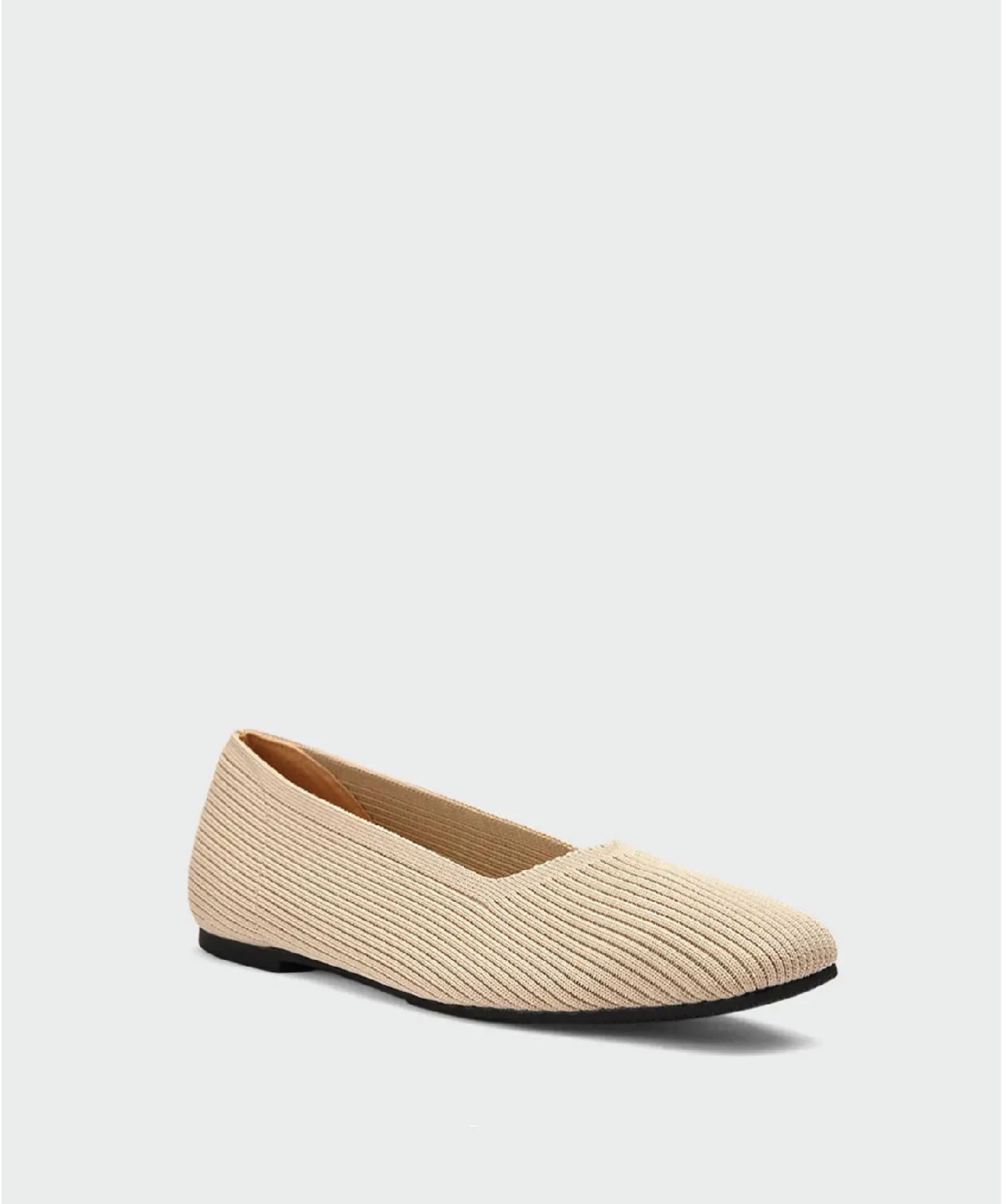 MOUSSE FIT Women Minimalist Square Toe Flat Ballerinas