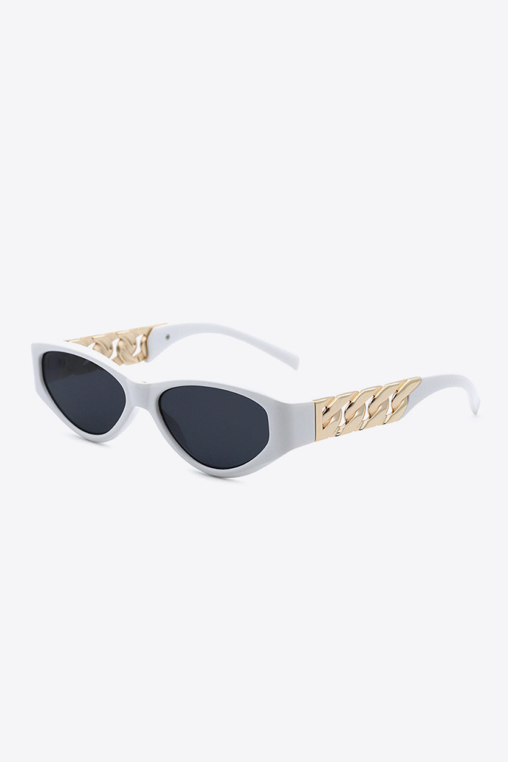Chain Detail Temple Cat Eye Sunglasses - Image 20