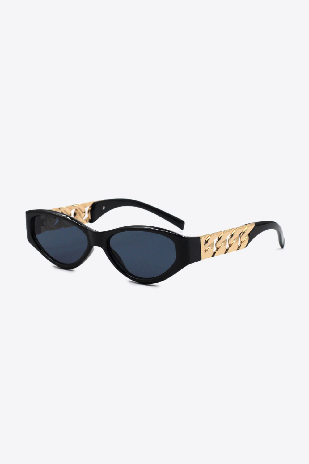 Chain Detail Temple Cat Eye Sunglasses - Image 12