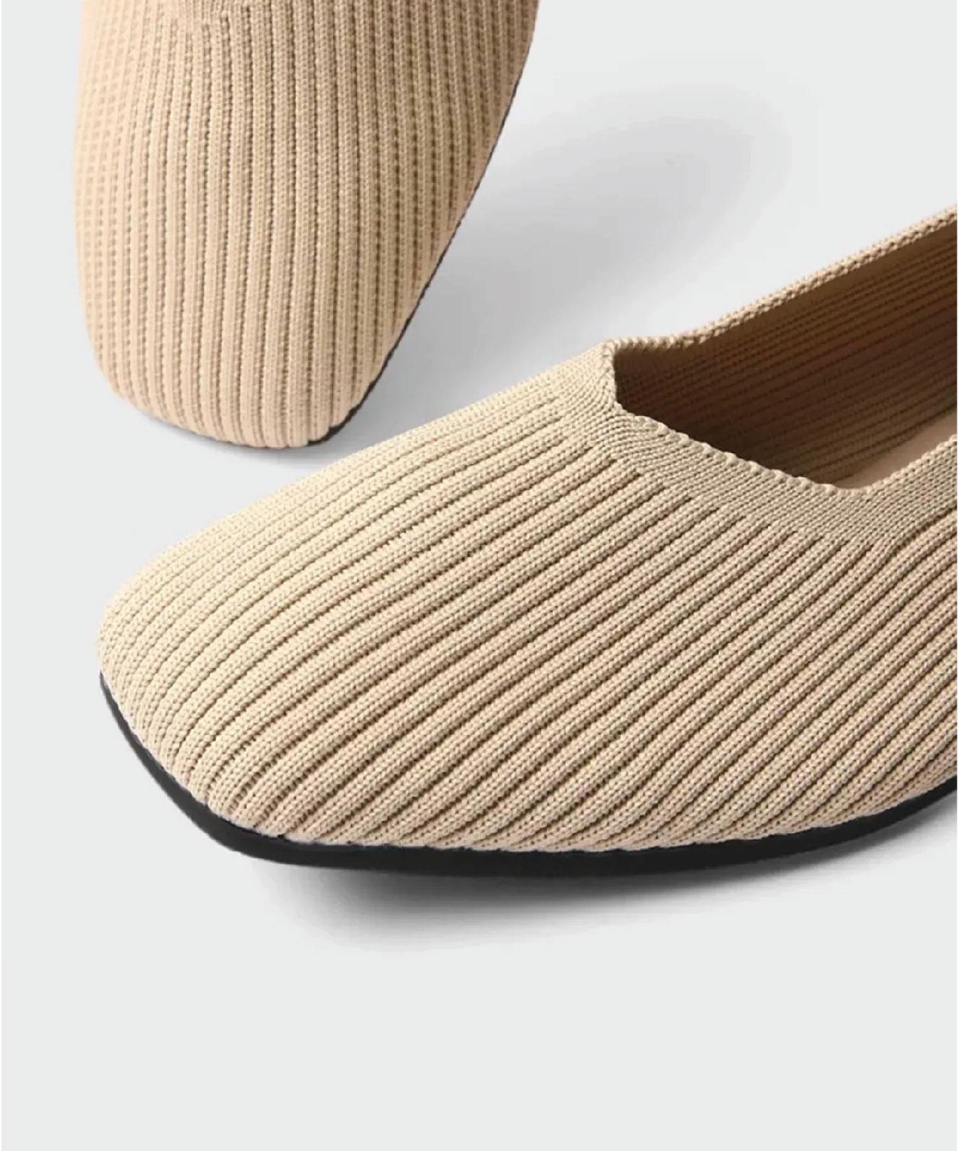MOUSSE FIT Women Minimalist Square Toe Flat Ballerinas - Image 6