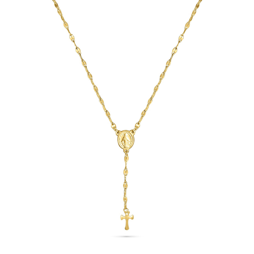 Long Religious Pendant Necklace