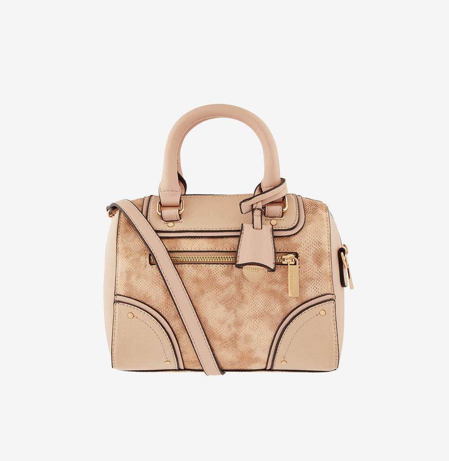 Snake-Effect Bowler Bag - Image 3