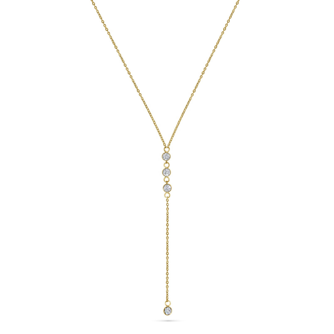 Long Dainty Diamond Necklace