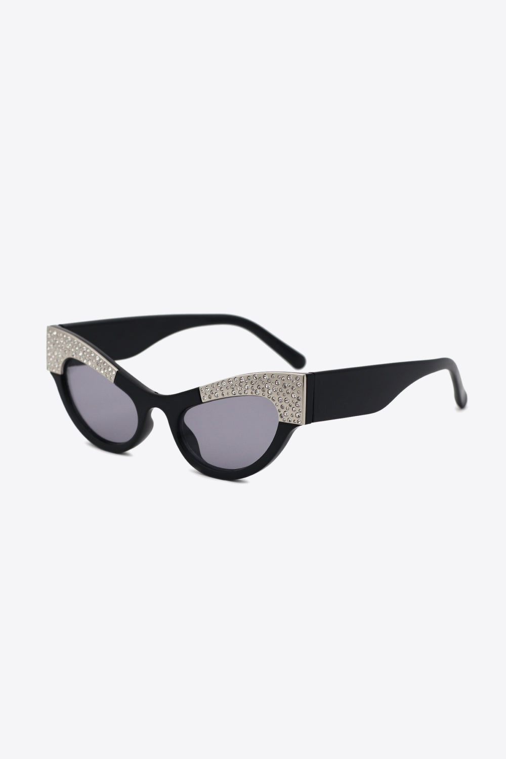 UV400 Rhinestone Trim Cat-Eye Sunglasses - Image 4