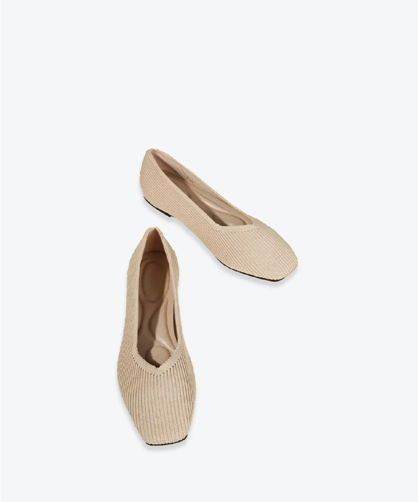 MOUSSE FIT Women Minimalist Square Toe Flat Ballerinas - Image 5