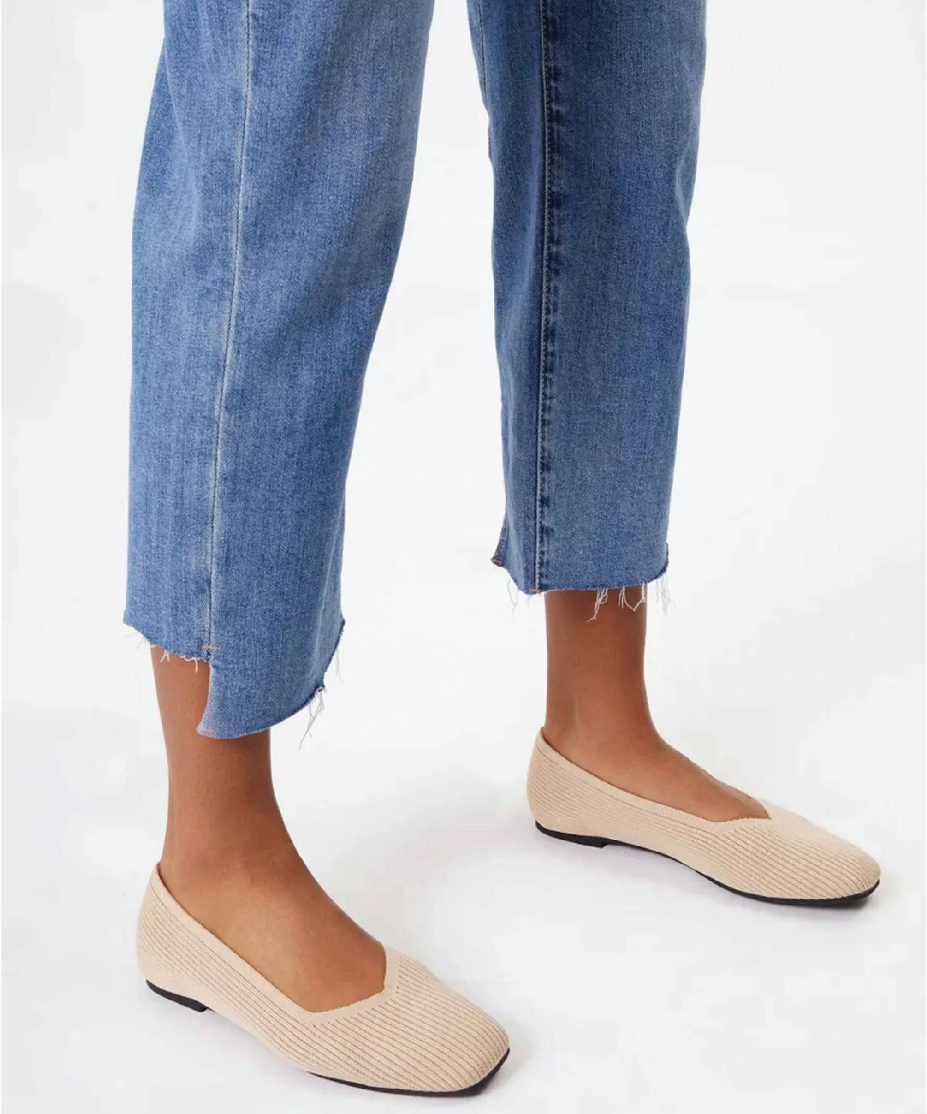 MOUSSE FIT Women Minimalist Square Toe Flat Ballerinas - Image 7